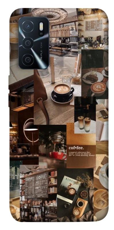 Чехол на Oppo A16s / A16 Coffee collage ver.2 фото 1 из 1