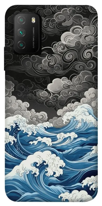 Чехол на Xiaomi Poco M3 Japan wave фото 1 из 1
