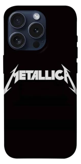 Чехол на Apple iPhone 15 Pro (6.1") Metallica logo фото 1 Чехол на Apple iPhone 15 Pro (6.1") Metallica logo фото 1 из 1