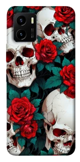 Чохол на Vivo Y15s skull and rose фото 1 з 1