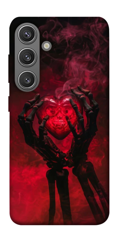 Чохол на Samsung Galaxy S24+ Heart in the hands of a skeleton фото 1 з 1