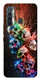 Чехол на TECNO Camon 17 Skulls фото 1 из 1