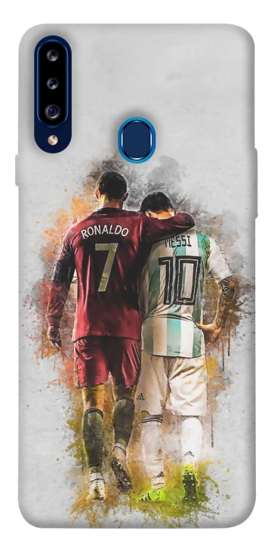Чохол на Samsung Galaxy A20s Ronaldo та Messi фото 1 з 1