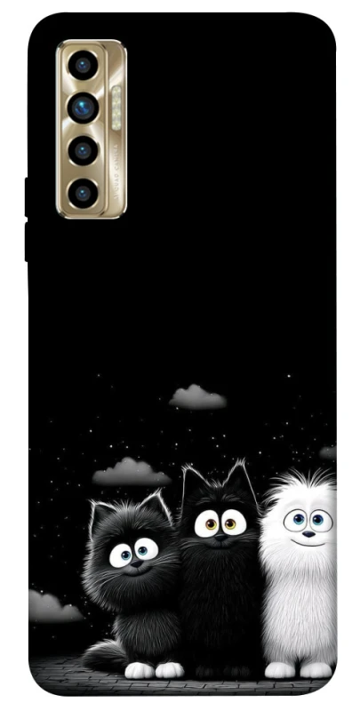 Чехол на TECNO Camon 17P Three Cats фото 1 из 1