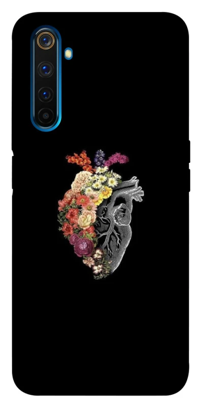 Чохол на Realme 6 Pro Heart with flowers фото 1 з 1