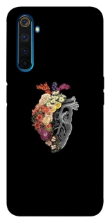 Чехол на Realme 6 Pro Heart with flowers фото 1 из 1