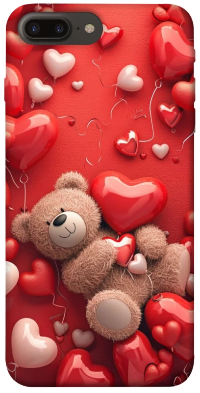 Чохол на Apple iPhone 7 plus / 8 plus bear in hearts фото 1 з 1