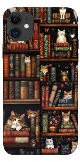 Чохол на Apple iPhone 11 (6.1") Cats & Books фото 1 з 1