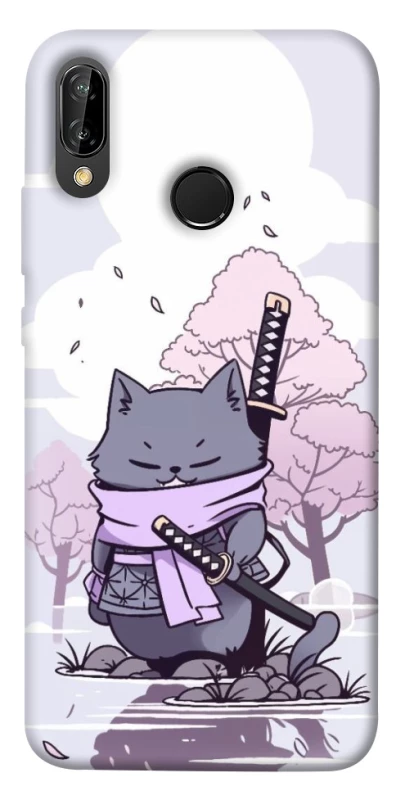 Чохол на Huawei P20 Lite Samurai cat фото 1 з 1