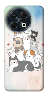 Чехол на TECNO Spark 30 Pro (KL7) Funny Pets ver.2 фото 1 из 1