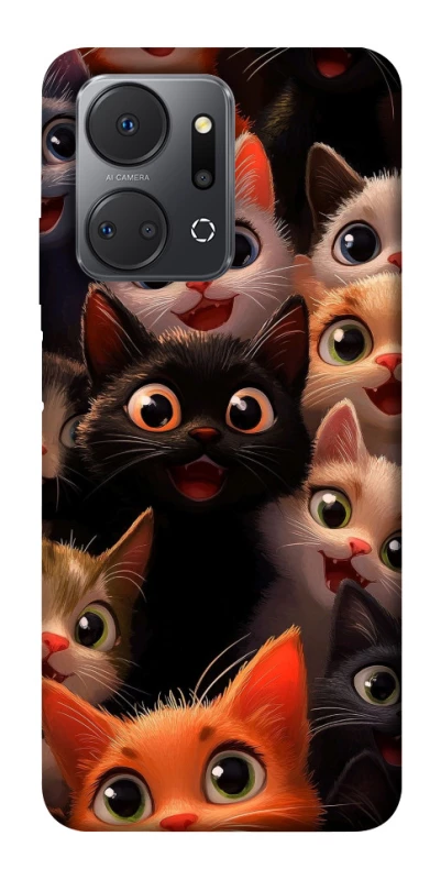 Чохол на Huawei Honor X7a happy cats фото 1 з 1