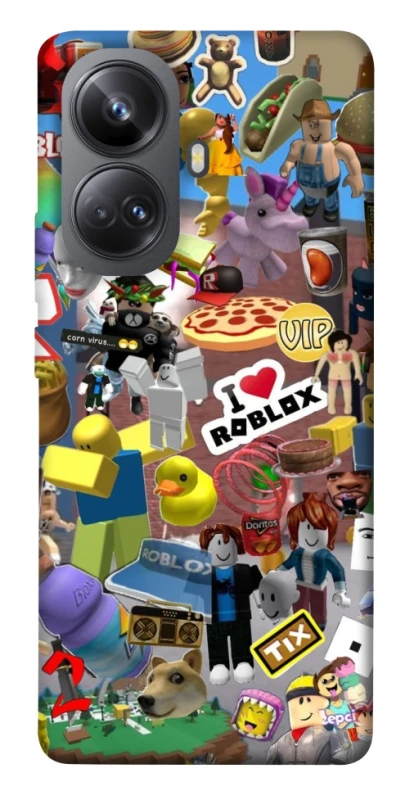 Чехол на Realme 10 Pro+ Roblox collage ver.5 фото 1 из 1