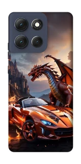 Чохол на Motorola Moto G86 Сar and dragon фото 1 з 1