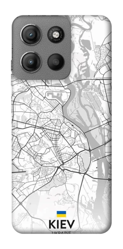 Чохол на Motorola Moto G15 Power Kiev white map фото 1 з 1