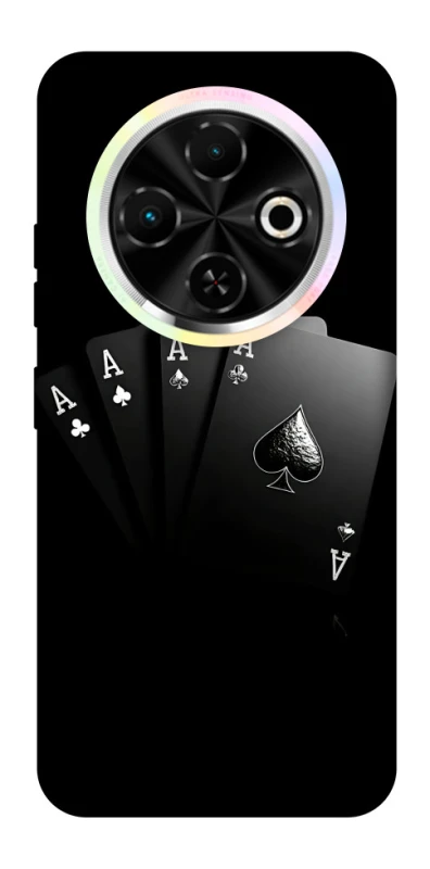 Чохол на TECNO Spark 30C Black Cards фото 1 з 1