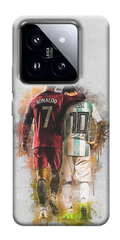 Чехол на Xiaomi 14 Pro Ronaldo и Messi фото 1 из 1