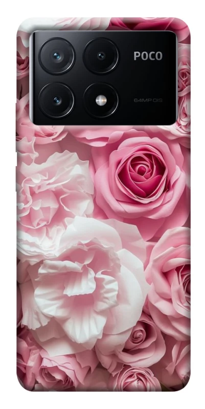 Чохол на Xiaomi Poco X6 Рожеві Квіти фото 1 з 1