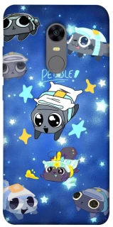 Чехол на Xiaomi Redmi 5 Plus / Redmi Note 5 (Single Camera) Pebble kitten stars фото 1 из 1