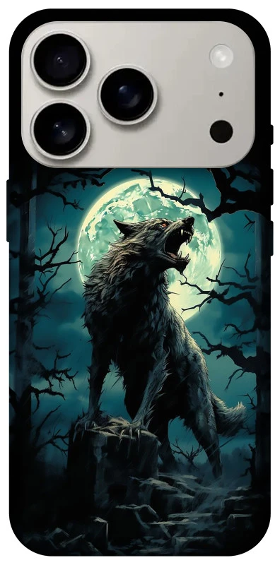 Чохол на Apple iPhone 17 Pro (6.3") Вовк під місяцем фото 1 з 1