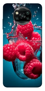 Чохол на Xiaomi Poco X3 NFC / Poco X3 Pro Малинка у воді фото 1 з 1