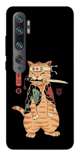 Чехол на Xiaomi Mi Note 10 / Note 10 Pro / Mi CC9 Pro Кот-самурай фото 1 из 1