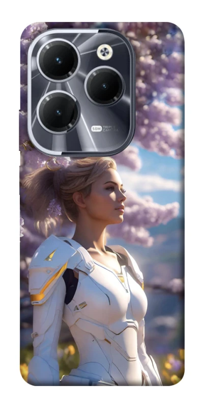 Чохол на Infinix Hot 40 Cyber space girl ver.1 фото 1 з 1