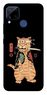 Чохол на Realme C15 Кіт-самурай фото 1 з 1