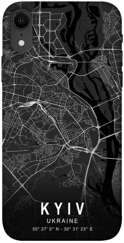 Чехол на Apple iPhone XR (6.1") Kyiv map фото 1 из 1