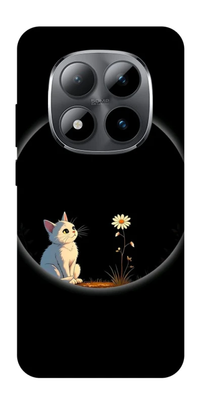Чохол на Xiaomi Redmi Note 15 Pro 5G Cat and flower фото 1 з 1