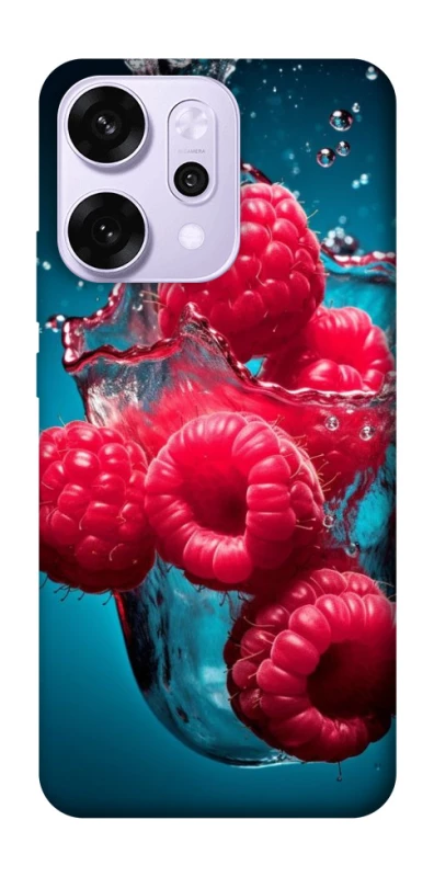 Чехол на Oppo Reno 14 Pro Малинка в воде фото 1 из 1