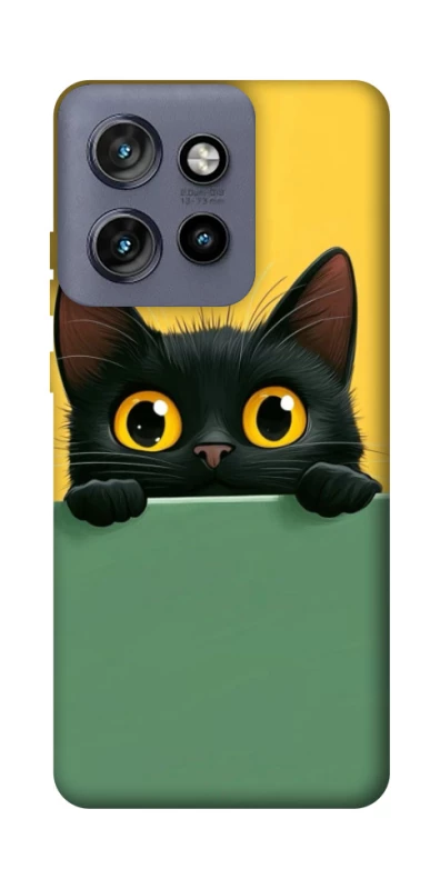 Чехол на Motorola Edge 50 Neo Black cat v2 фото 1 из 1