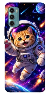 Чохол на Motorola Moto G60 Space Cat фото 1 з 1