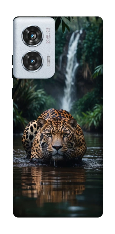 Чохол на Motorola Edge 50 Fusion Leopard in water фото 1 з 1