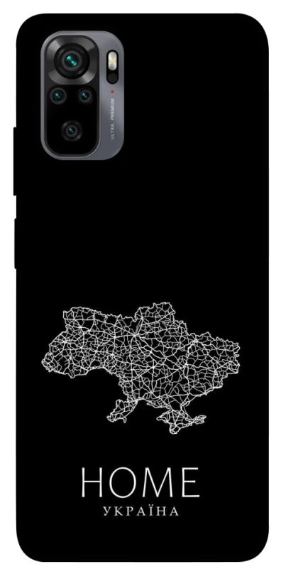 Чехол на Xiaomi Poco M5s Ukraine black map фото 1 из 1