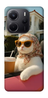 Чехол на Xiaomi Redmi Note 14 4G (Europe version) Stylish Cat Cruise фото 1 из 1