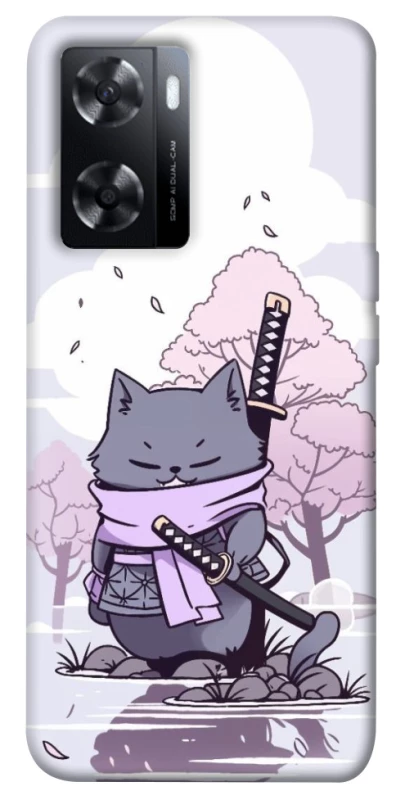 Чохол на Oppo A57s Samurai cat фото 1 з 1
