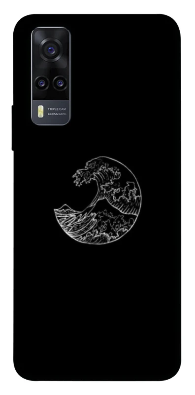 Чохол на Vivo Y31 Black tsunami фото 1 Чохол на Vivo Y31 Black tsunami фото 1 з 1