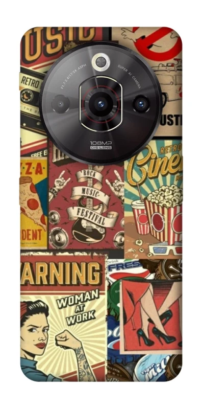 Чохол на ZTE Nubia Focus Pro Retro collage ver.2 фото 1 з 1