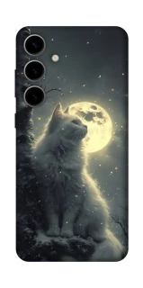 Чехол на Samsung Galaxy S25 Кот под луной фото 1 из 1
