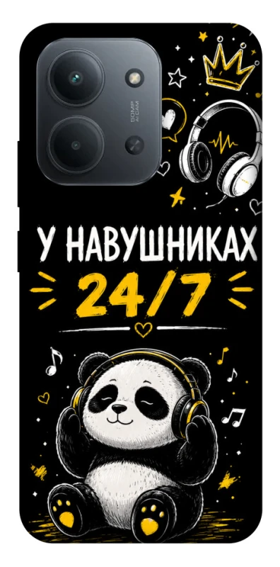 Чохол на Xiaomi Redmi 15C (EU) У навушниках 24/7 фото 1 з 1