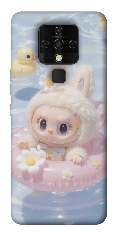 Чохол на TECNO Camon 16 SE Labubu swimming фото 1 з 1