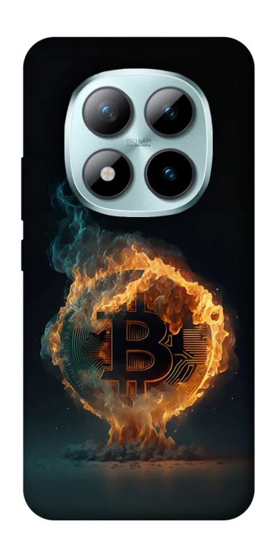 Чехол на Xiaomi Redmi Note 15 Pro+ 5G Fire Bitcoin фото 1 из 1
