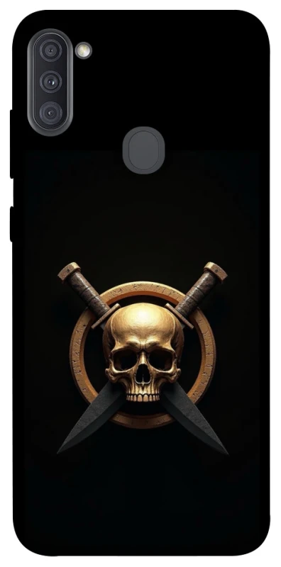 Чохол на Samsung Galaxy A11 Golden Skull фото 1 з 1