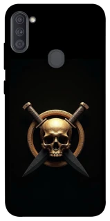 Чохол на Samsung Galaxy A11 Golden Skull фото 1 з 1