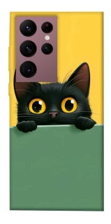 Чехол на Samsung Galaxy S22 Ultra Black cat v2 фото 1 из 1