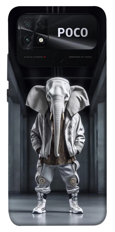 Чохол на Xiaomi Poco C40 Слон v2 фото 1 з 1