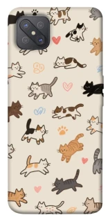 Чохол на Oppo A92s Cat style ver.2 фото 1 з 1