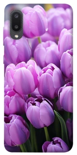 Чехол на Samsung Galaxy A02 Фиолетовые тюльпаны фото 1 из 1