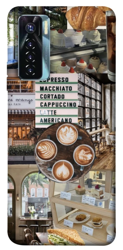 Чохол на TECNO Camon 17 Pro Coffee collage ver.5 фото 1 з 1