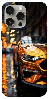 Чохол на Apple iPhone 15 Pro Max (6.7") Golden sports car фото 1 з 1
